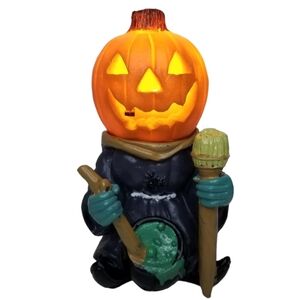Pumpkin Knight Halloween LED Luminous Ornament Pumpkin Tabletop Night Light 5.5"